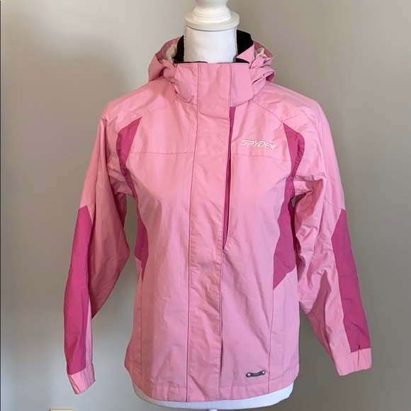 Like New Spyder Girls Jacket with Removable Hood - Picture 7 of 13